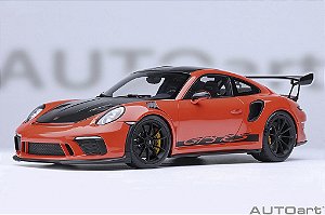 *** PRÉ-VENDA *** Porsche 911 (991.2) GT3 RS Weissach Package 1:18 Autoart Laranja
