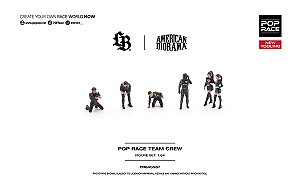 *** PRÉ-ORDER *** POP RACE TEAM CREW (6 Figures) 1:64 POP RACE QTD3