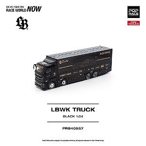 *** PRÉ-ORDER *** POP RACE LBWK TRUCK Liberty Walk 1:64 POP RACE Black QTD2