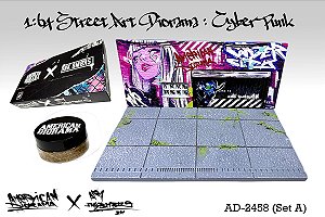 *** PRÉ-ORDER *** Street Art Diorama CYBER PUNK A INK BMBRS 1:64 American Diorama QTD3