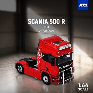 *** PRÉ-ORDER *** Scania 500R 1:64 ATS Models Vermelho QTD2