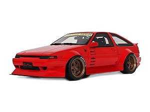 Toyota AE86 Sprinter Trueno Widebody 1986 1:18 OttOmobile Vermelho