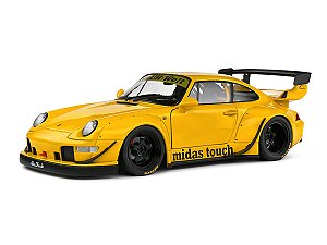 Porsche RWB Bodykit Midas Touch 2023 1:18 Solido Amarelo