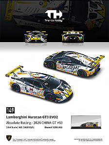 *** PRÉ-ORDER *** Lamborghini Huracan GT3 EVO2 CHINA GT ZHUHAI 2026 No.63 1:64 Trends Hobby QTD3