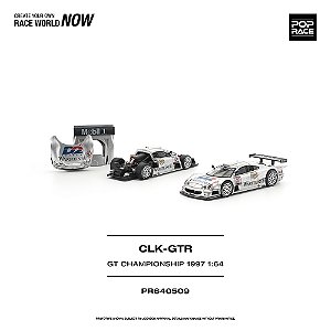 *** PRÉ-ORDER *** Mercedes Benz AMG CLK GTR FIA GT Championship 1997 1:64 POP RACE QTD3