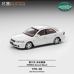 *** PRÉ-ORDER *** Honda Accord Gen.6 1:64 XCARTOYS Branco QTD3