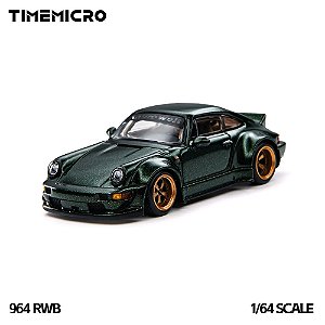 *** PRÉ-VENDA *** 964 RWB 1:64 TimeMicro Verde PV13007