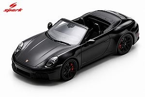 *** PRÉ-ORDER *** Porsche 911 Carrera 4 GTS Cabriolet (992.2) 1:18 Spark Preto