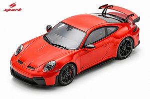 *** PRÉ-ORDER *** Porsche 911 GT3 (992.2) 1:18 Spark Laranja
