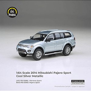*** PRÉ-ORDER *** 2014 Mitsubishi Pajero Sport 1:64 PARA64 Prata QTD3