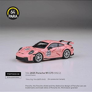 *** PRÉ-ORDER *** 2026 Porsche 911 GT3 (992.2) Pink Pig RHD 1:64 PARA64 QTD3