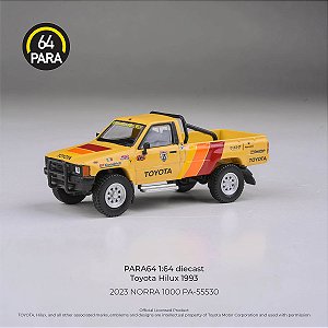 *** PRÉ-ORDER *** Toyota Hilux 2023 NORRA 1000 1:64 PARA64 QTD3