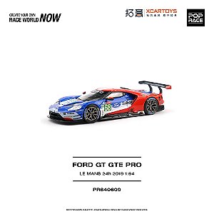 *** PRÉ-ORDER *** Ford GT GTE PRO 24Hs Le Mans 2019 1:64 POP RACE QTD3