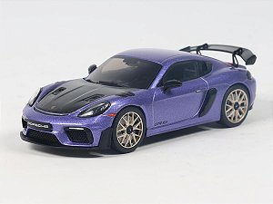 *** PRÉ-ORDER *** Porsche 718 Cayman GT4 RS com Weissach Package 2024 1:43 Solido Purple