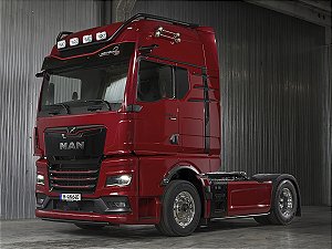 *** PRÉ-ORDER *** MAN TGX Individual Lion S 2025 1:24 Solido Vermelho