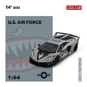 *** PRÉ-ORDER *** Lamborghini GTEVO Navy Gray Shark 1:64 Cool Car