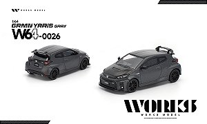 *** PRÉ-ORDER *** Toyota GRMN Yaris 1:64 Works Model Cinza QTD3