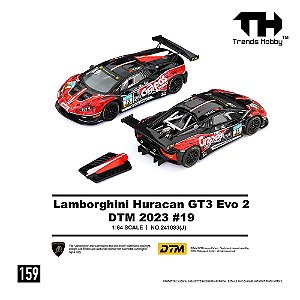 *** PRÉ-ORDER *** Lamborghini Huracan GT3 EVO2 DTM 2023 #19 1:64 Trends Hobby QTD3