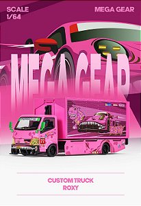 *** PRÉ-ORDER *** Custom Box Truck 1:64 Mega Gear Rosa