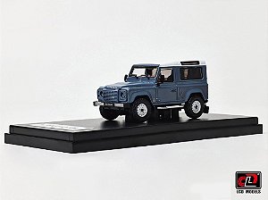 *** PRÉ-VENDA *** Land Rover Defender 90 V8 1:64 LCD Models Azul PV12943