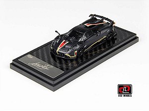 *** PRÉ-VENDA *** Pagani Imola Coupe 1:64 LCD Models Preto Carbon PV12943