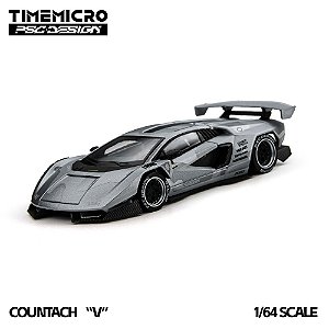 *** PRÉ-ORDER *** Countach "V" Fighter Jet Gray 1:64 TimeMicro 1:64 TimeMicro QTD3