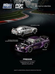 *** PRÉ-ORDER *** Pandem GT-R R32 ENIGMA 1:64 POP RACE Magic Purple QTD6
