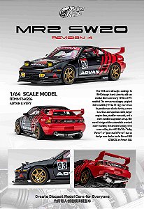 *** PRÉ-ORDER *** MR2 SW20 ADVAN 1:64 Microturbo QTD3
