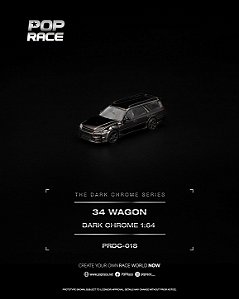 *** PRÉ-ORDER *** R34 Wagon 1:64 POP RACE Dark Chrome QTD4