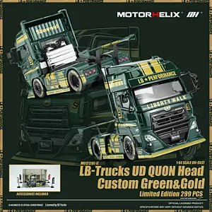 *** PRÉ-VENDA *** LB-Trucks UD Quon Head Custom 1:64 MOTORHELIX