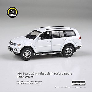 *** PRÉ-ORDER *** Mitsubishi Pajero Sport 2014 1:64 PARA64 Branco QTD3
