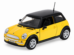 Mini Cooper 1:24 Welly Amarelo