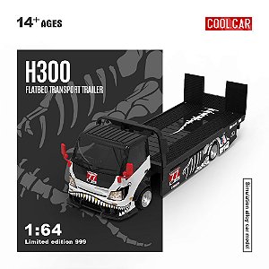 *** PRÉ-VENDA *** H300 Flatbed Transport 1:64 Cool Car PV13007