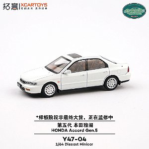*** PRÉ-ORDER *** Honda Accord GEN.5 White 1:64 XCARTOYS QTD3