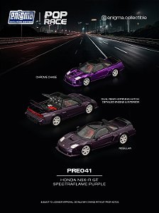 *** PRÉ-ORDER *** Honda NSX-R GT Spectraflame Purple ENIGMA 1:64 POP RACE QTD3
