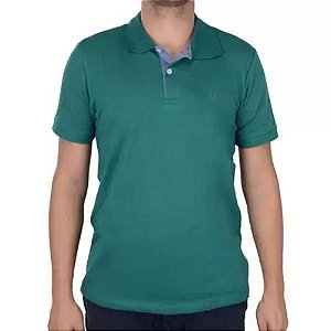 Camisa Polo Ogochi Slim Masculina Verde