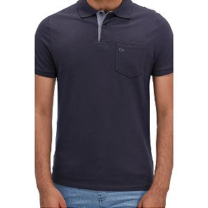 Camisa Polo Ogochi M/C Essencial Slim Marinho  007000002-0004
