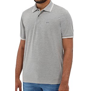 Polo Manga Curta Concept Slim em Piquet Ogochi
