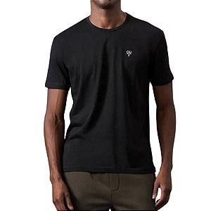 Camiseta Calvin Klein Jeans Estampa Ômega  Preto   CKJM107-0987