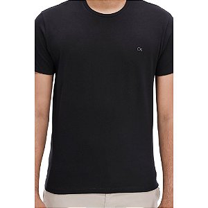 Camiseta M/C Essencial Slim Ogochi Preto   006001001-0005