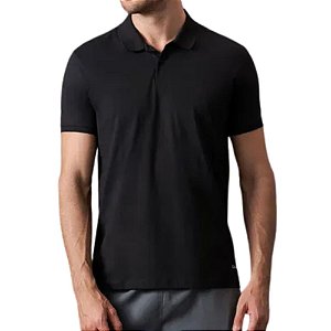 Camiseta Polo Calvin Klein Swimwear Preto    CKSWM200-0987