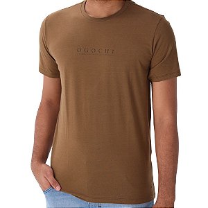 Camiseta M/C Ogochi Concept Slim Marrom    006543064-0024