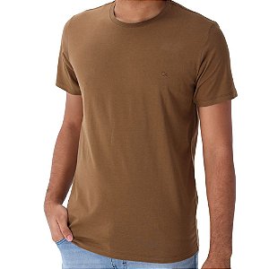 Camiseta M/C Ogochi Slim Essencial Marrom 006490001-0024