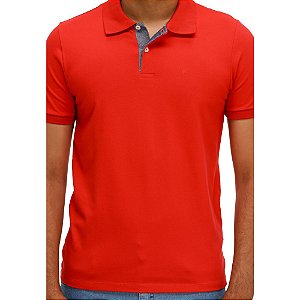 Camisa Polo Ogochi M/C Slim Essencial Vermelho 007001001-0045