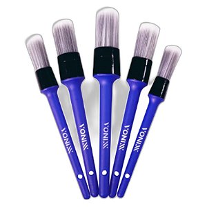 Vonixx Kit 5 Pincéis Detalhamento Interno | Cerdas Sintéticas Macias | REF: 5028