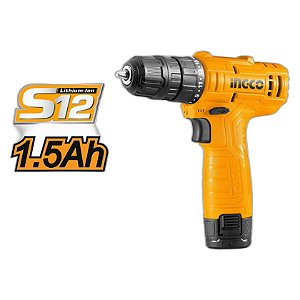 INGCO Parafusadeira e Furadeira 12V | Compacta, Potente e com Bateria Recarregável | Qualidade e Durabilidade | REF:5097