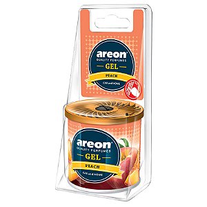 Areon Gel Can Blister Pêssego - Aromatizante em Gel Longa Duração para Carros, Escritórios e Casas | REF: 5807