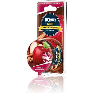 Areon Ken Apple Cinnamon | Aromatizante de Longa Duração para Carros e Ambientes | REF: 1575