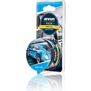 Areon Ken New Car | Aromatizante Premium com Fragrância de Carro Novo para Ambientes e Veículos | REF: 1577