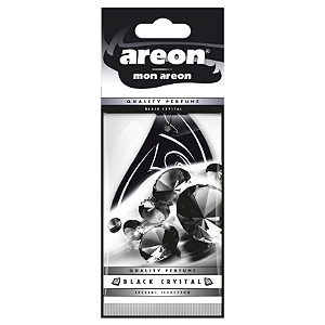 Areon Papel Mon Black Crystal | Aromatizante Premium para Carros e Pequenos Espaços | Perfume Sofisticado e Duradouro | REF:1601